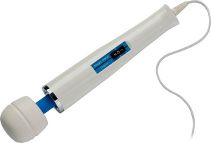 Product photo of the Magic Wand Original on a white background, cord and all.
