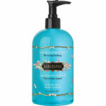 Product pic of the Kama Sutra Ocean Blu Bath Gel, a large blue bottle with a pump.